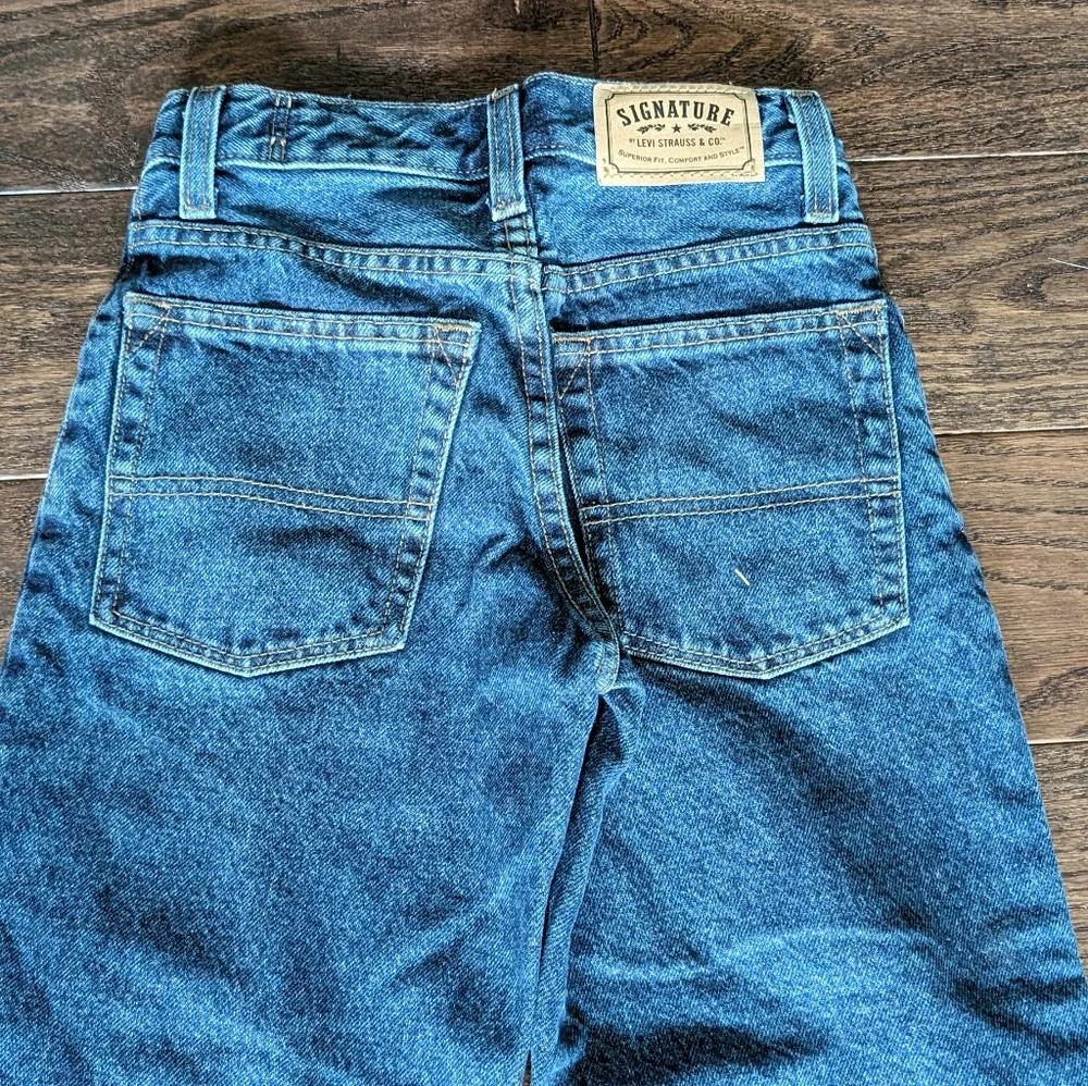 Levi's Youth Denim Jeans Wide Leg Straight Fit - Picture 4 of 9